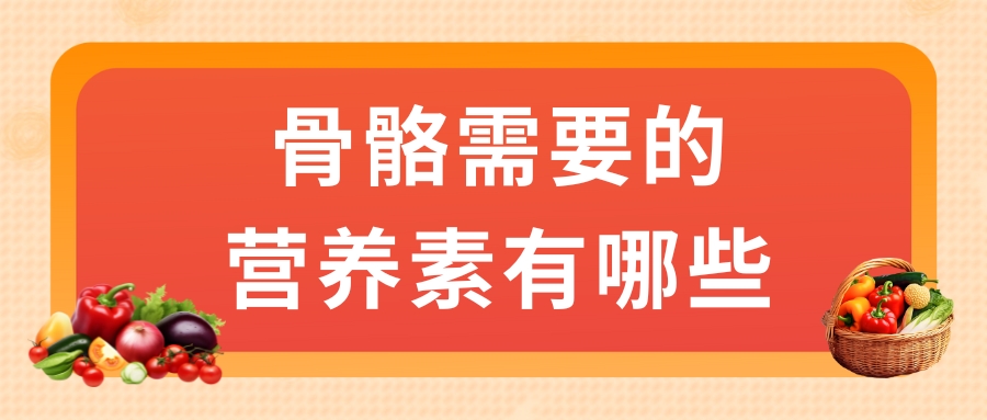 骨骼需要的營(yíng)養(yǎng)素有哪些？